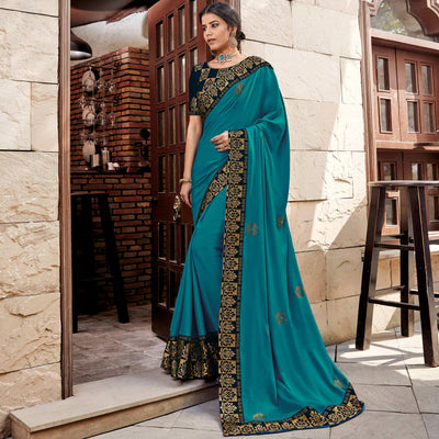 green-festive-wear-embroidered-art-silk-saree-120835