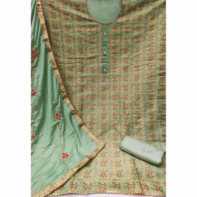green-festive-wear-embroidered-banarasi-jacquard-dress-material-130888
