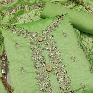 green-festive-wear-embroidered-chanderi-dress-material-142518