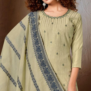 green-festive-wear-embroidered-chanderi-suit-142140