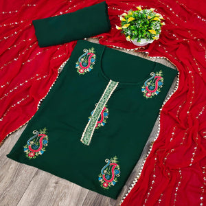 green-festive-wear-embroidered-cotton-dress-material-140226