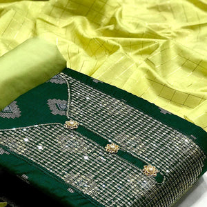 green-festive-wear-embroidered-cotton-dress-material-141645