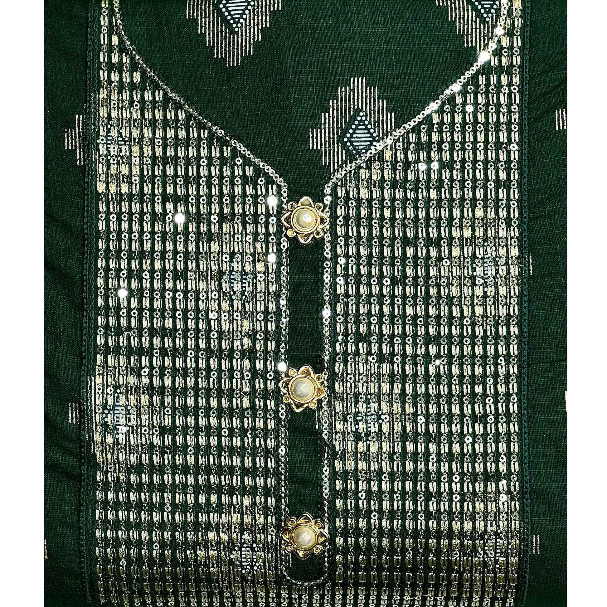 green-festive-wear-embroidered-cotton-dress-material-141645