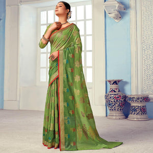 green-festive-wear-embroidered-cotton-handloom-saree-135773