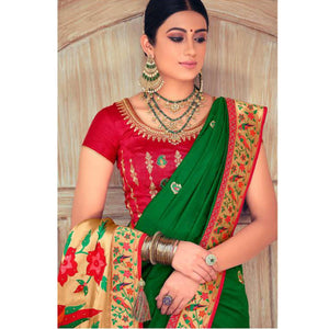 green-festive-wear-embroidered-silk-paithani-saree-124744