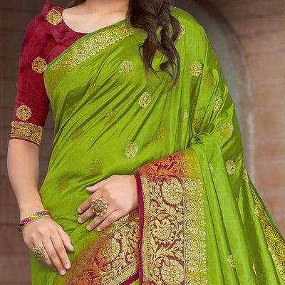 green-festive-wear-embroidered-silk-saree-108128