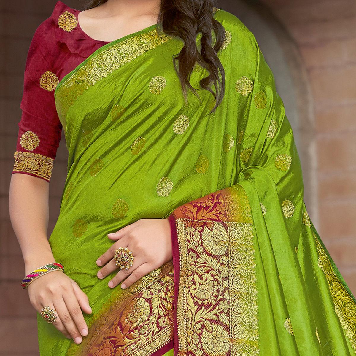 green-festive-wear-embroidered-silk-saree-108128
