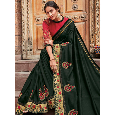 green-festive-wear-embroidered-silk-saree-120793