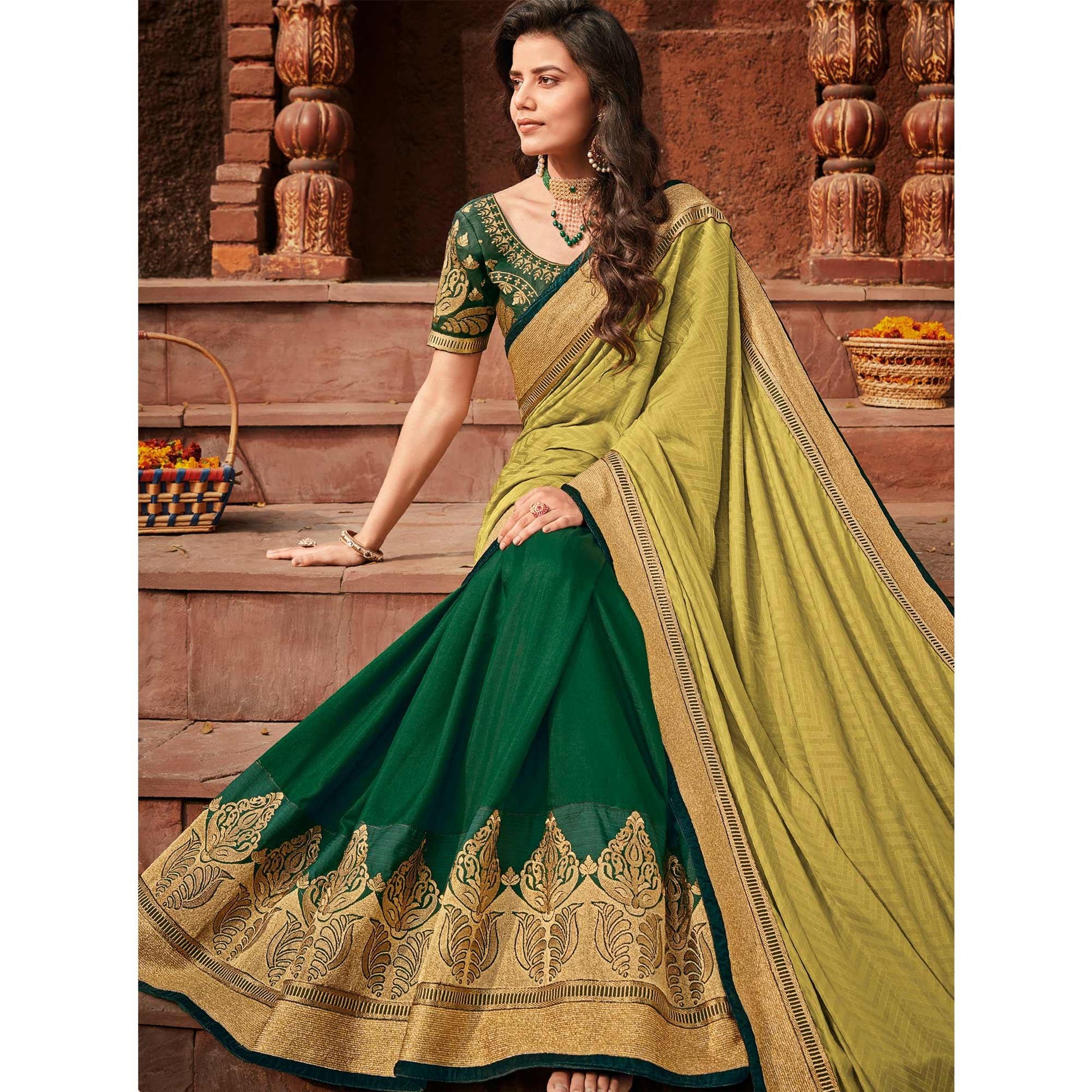 green-festive-wear-embroidered-silk-saree-120792