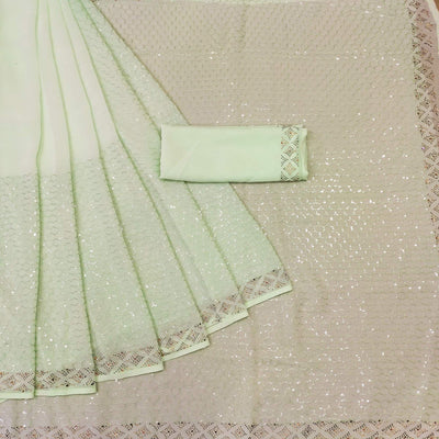 green-festive-wear-embroidery-with-embellished-georgette-saree-142530