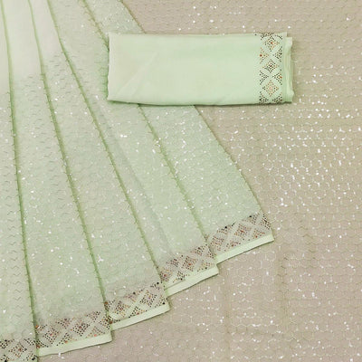 green-festive-wear-embroidery-with-embellished-georgette-saree-142530