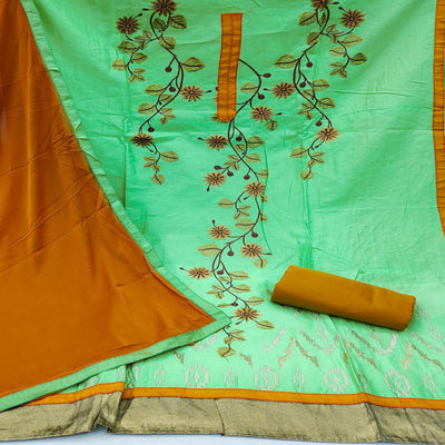green-festive-wear-floral-embroidered-glass-cotton-dress-material-135723