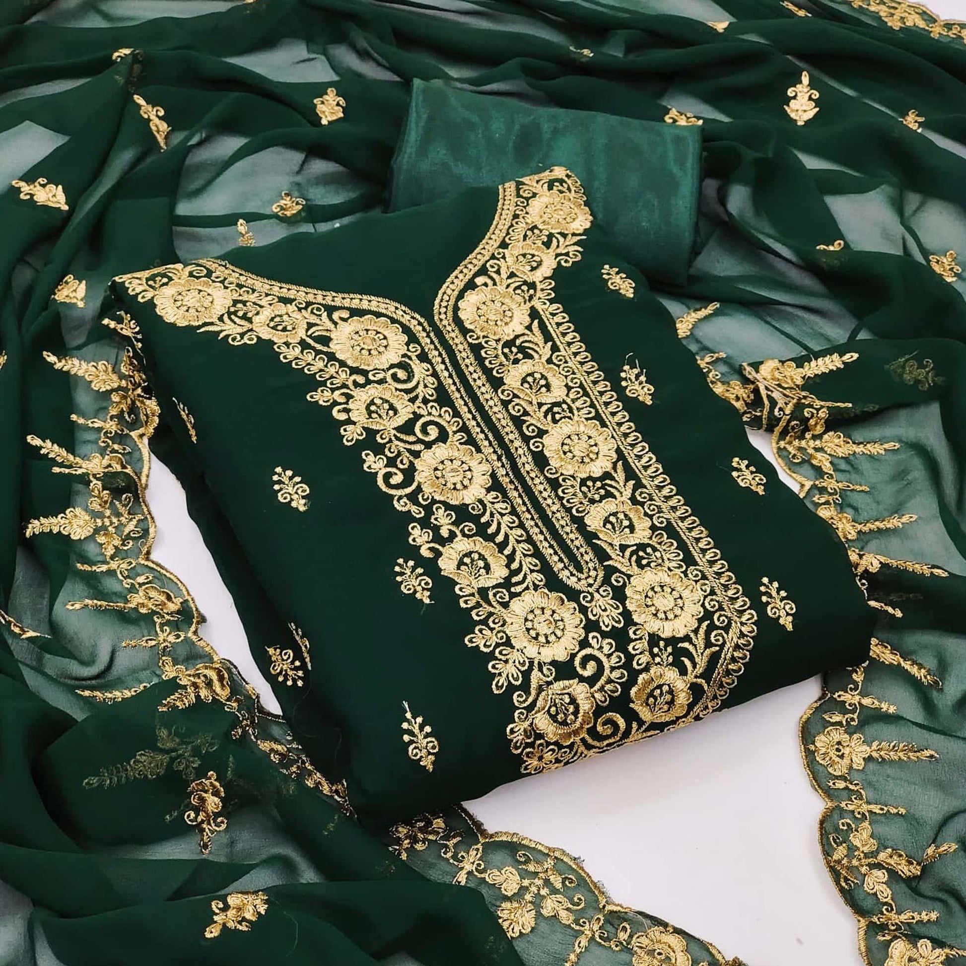 green-festive-wear-floral-embroidered-georgette-dress-material-140571