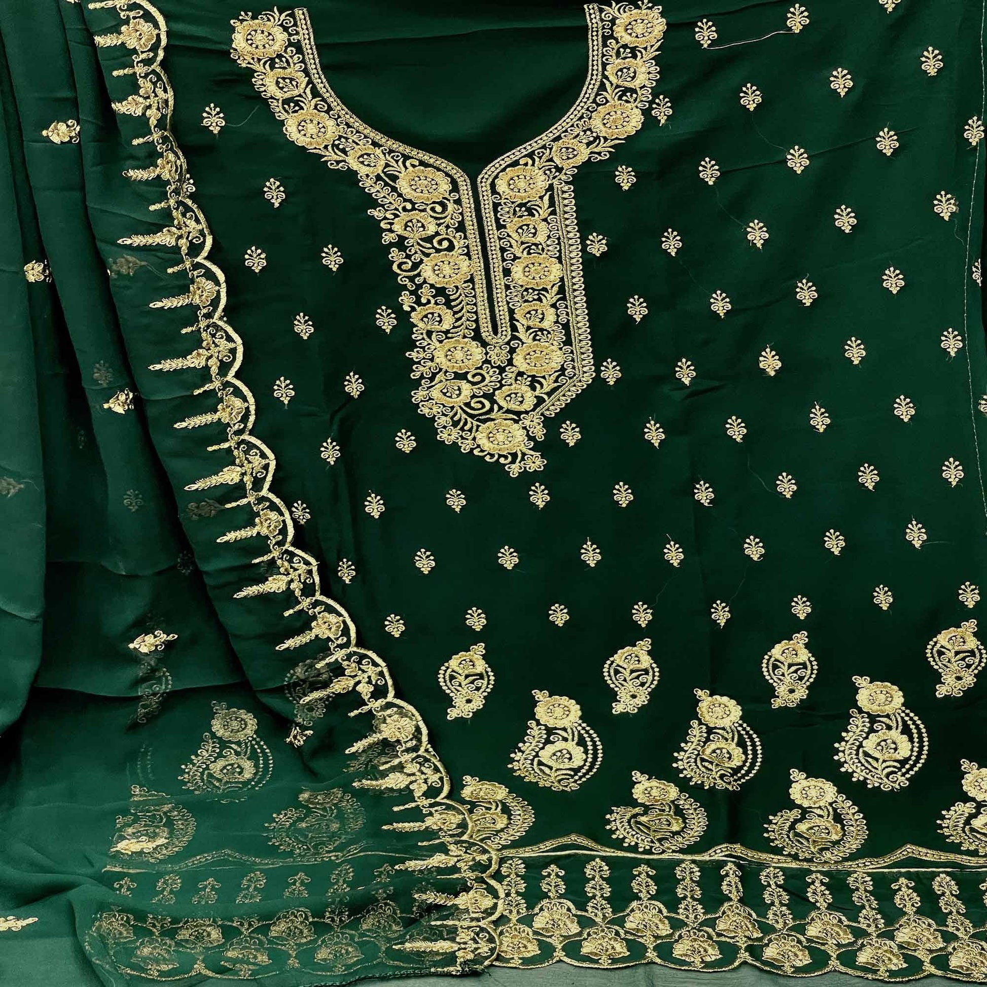 green-festive-wear-floral-embroidered-georgette-dress-material-140571