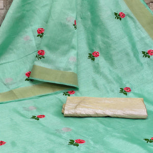green-festive-wear-floral-embroidered-manipuri-silk-saree-with-tassels-106577