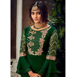 green-festive-wear-floral-embroidered-pure-georgette-suit-110639