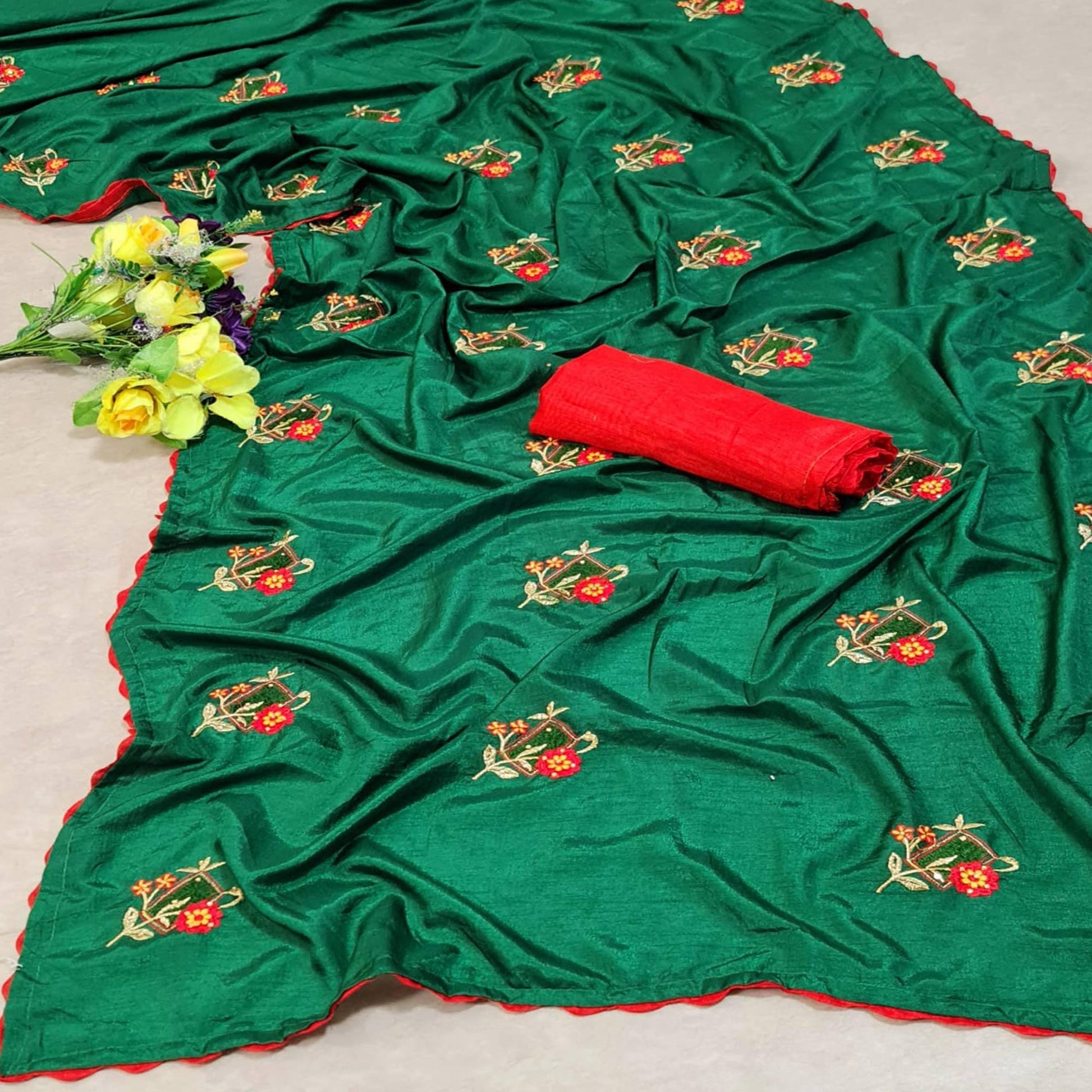 green-festive-wear-floral-embroidered-with-diamond-dola-silk-saree-128188