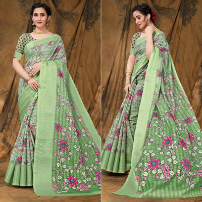 green-festive-wear-floral-printed-art-silk-saree-141939