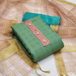 green-festive-wear-floral-woven-banarasi-jacquard-dress-material-123292