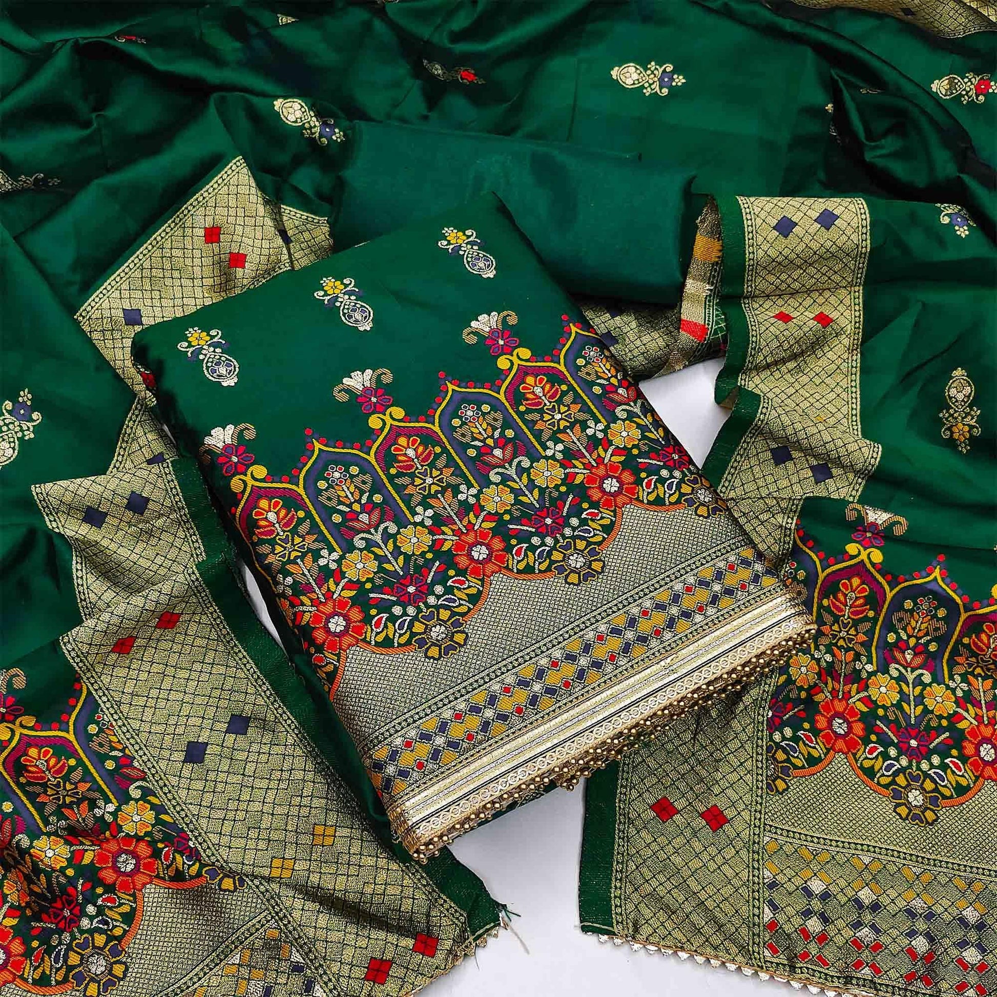 green-festive-wear-floral-woven-banarasi-jacquard-dress-material-130519
