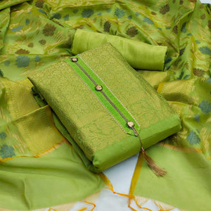 green-festive-wear-floral-woven-banarasi-jacquard-dress-material-123289