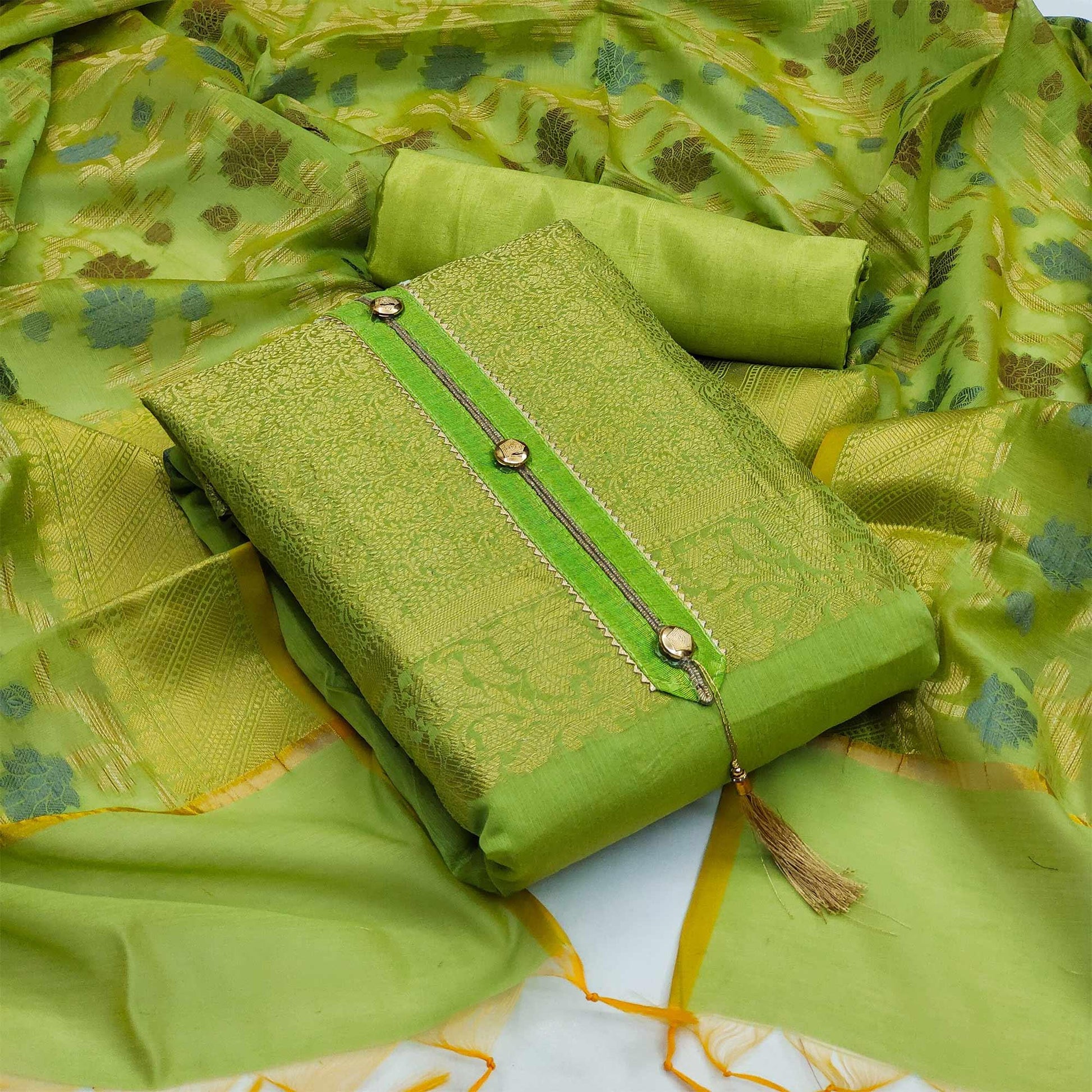 green-festive-wear-floral-woven-banarasi-jacquard-dress-material-123289