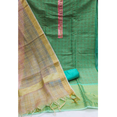 green-festive-wear-floral-woven-banarasi-jacquard-dress-material-123292