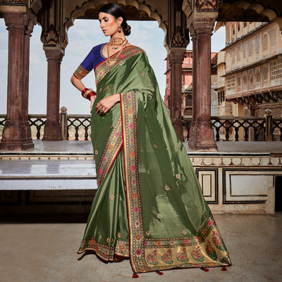 green-festive-wear-floral-woven-silk-saree-121640