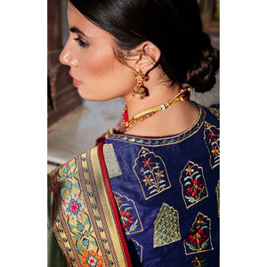 green-festive-wear-floral-woven-silk-saree-121640