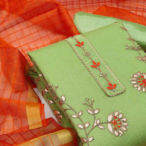 green-festive-wear-hand-butta-work-modal-chanderi-dress-material-126785