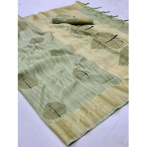 green-festive-wear-handloom-sequence-silk-saree-134160