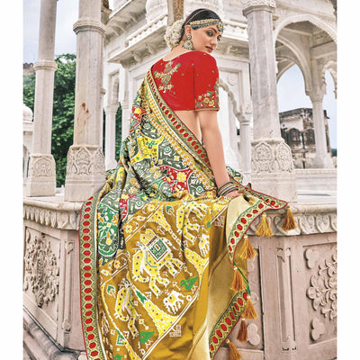 green-festive-wear-plain-hand-work-pure-silk-saree-127315