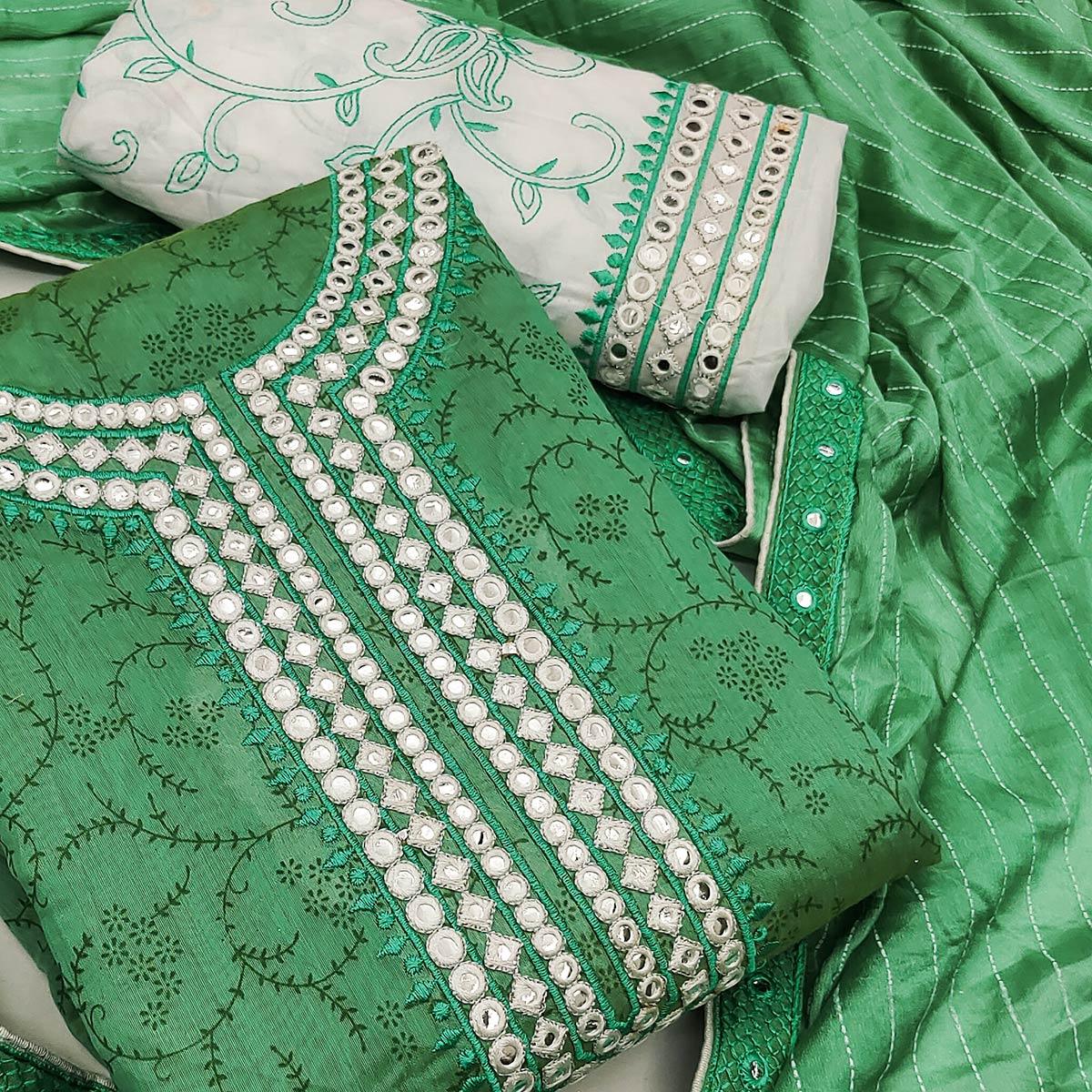 green-festive-wear-print-with-embroidered-chanderi-dress-material-130835