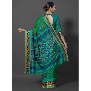 green-festive-wear-printed-dhakai-silk-saree-126467