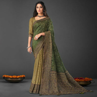 green-festive-wear-printed-silk-half-and-half-saree-140318