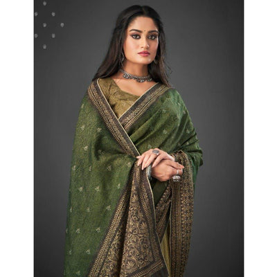 green-festive-wear-printed-silk-half-and-half-saree-140318