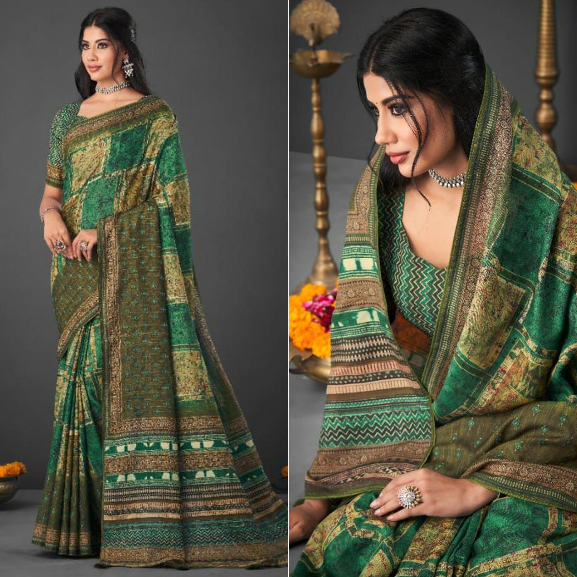 green-festive-wear-printed-silk-saree-140316