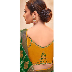 green-festive-wear-printed-silk-saree-139850