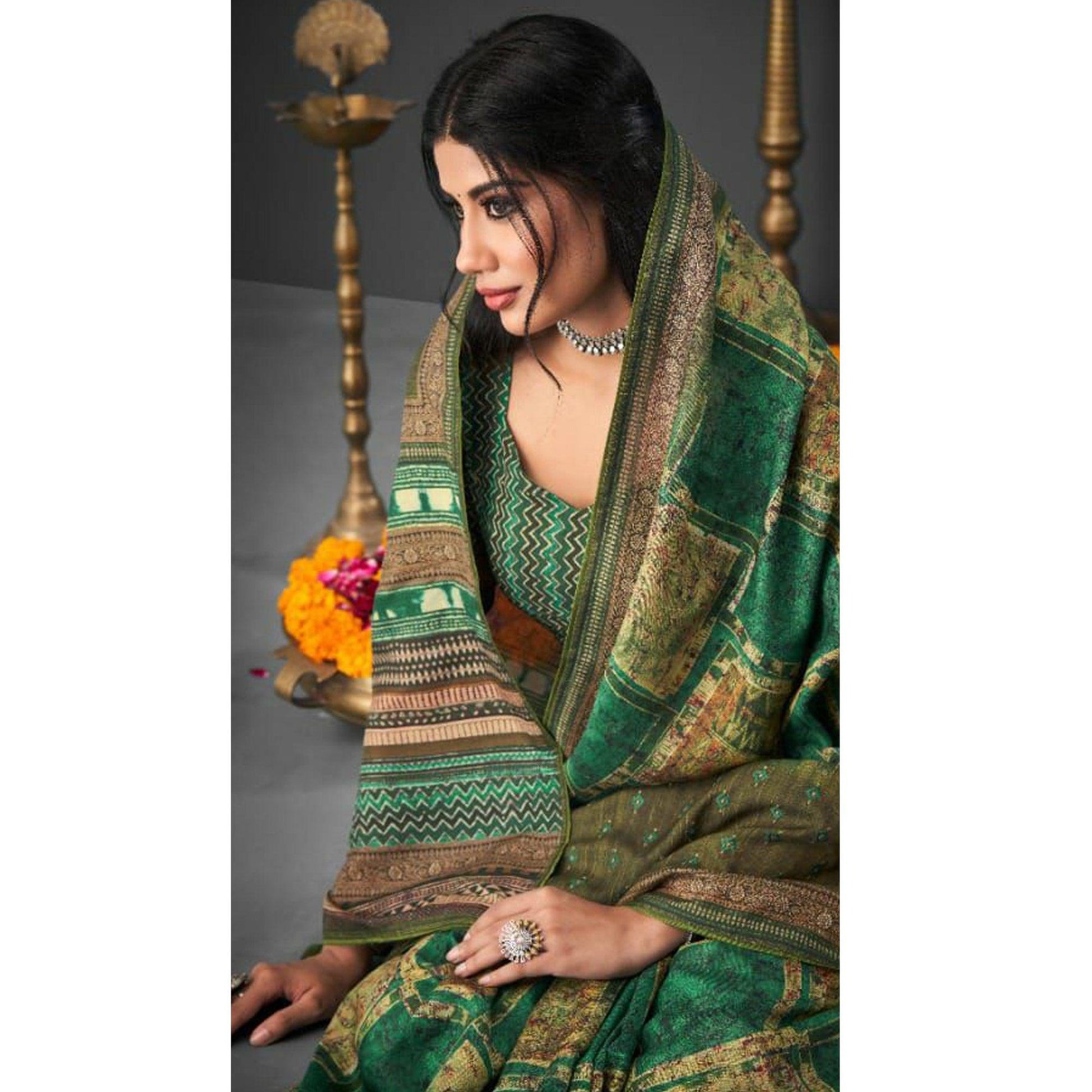 green-festive-wear-printed-silk-saree-140316