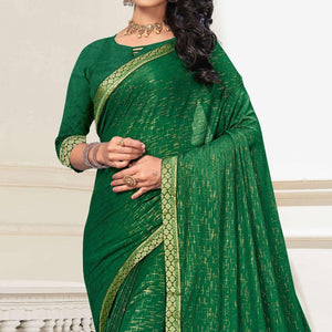 green-festive-wear-printed-with-banarasi-lace-art-silk-saree-142889