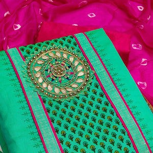 green-festive-wear-printed-with-handwork-modal-dress-material-135727