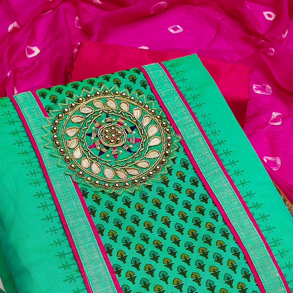green-festive-wear-printed-with-handwork-modal-dress-material-135727