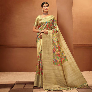 green-festive-wear-pure-digital-prints-jacquard-silk-saree-128425