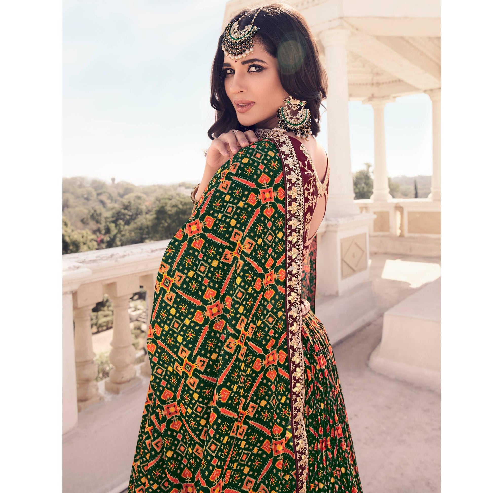 green-festive-wear-satin-digital-floral-printed-lehenga-choli-138163