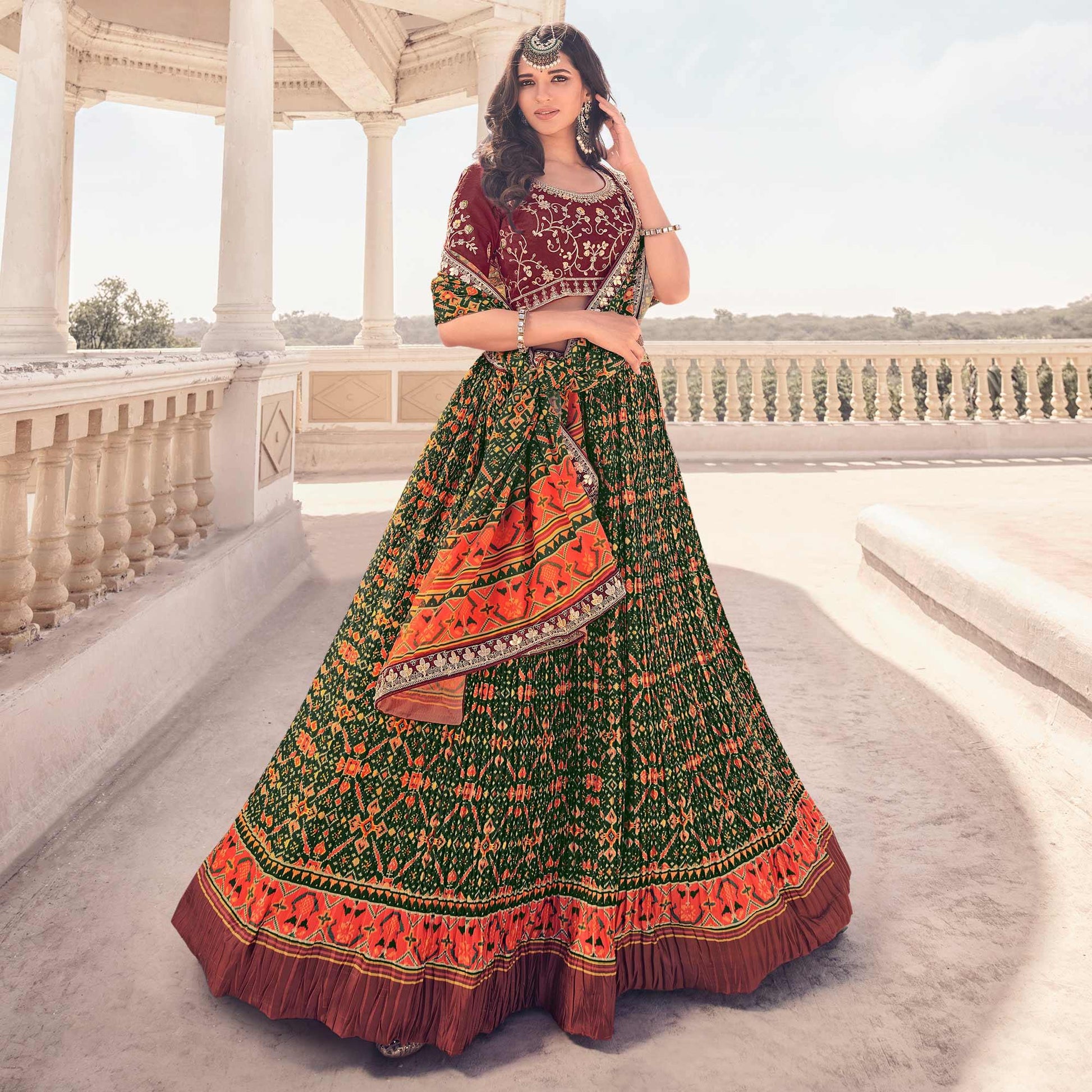 green-festive-wear-satin-digital-floral-printed-lehenga-choli-138163