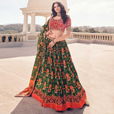 green-festive-wear-satin-digital-printed-lehenga-choli-138161
