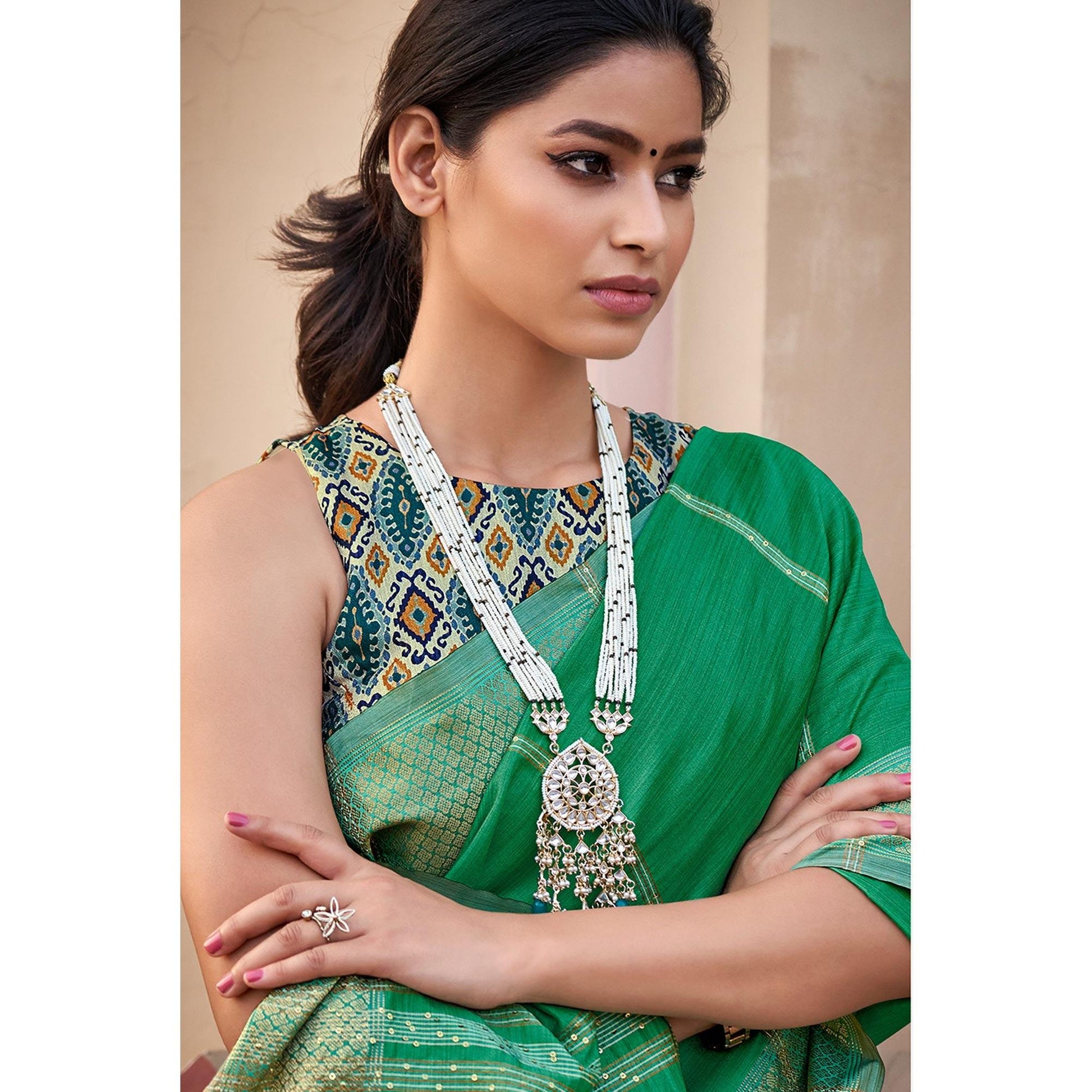 green-festive-wear-sequence-digital-work-silk-saree-123955