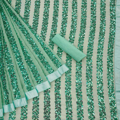 green-festive-wear-sequence-embroidered-georgette-saree-142832