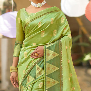 green-festive-wear-sequence-embroidered-organza-saree-135779