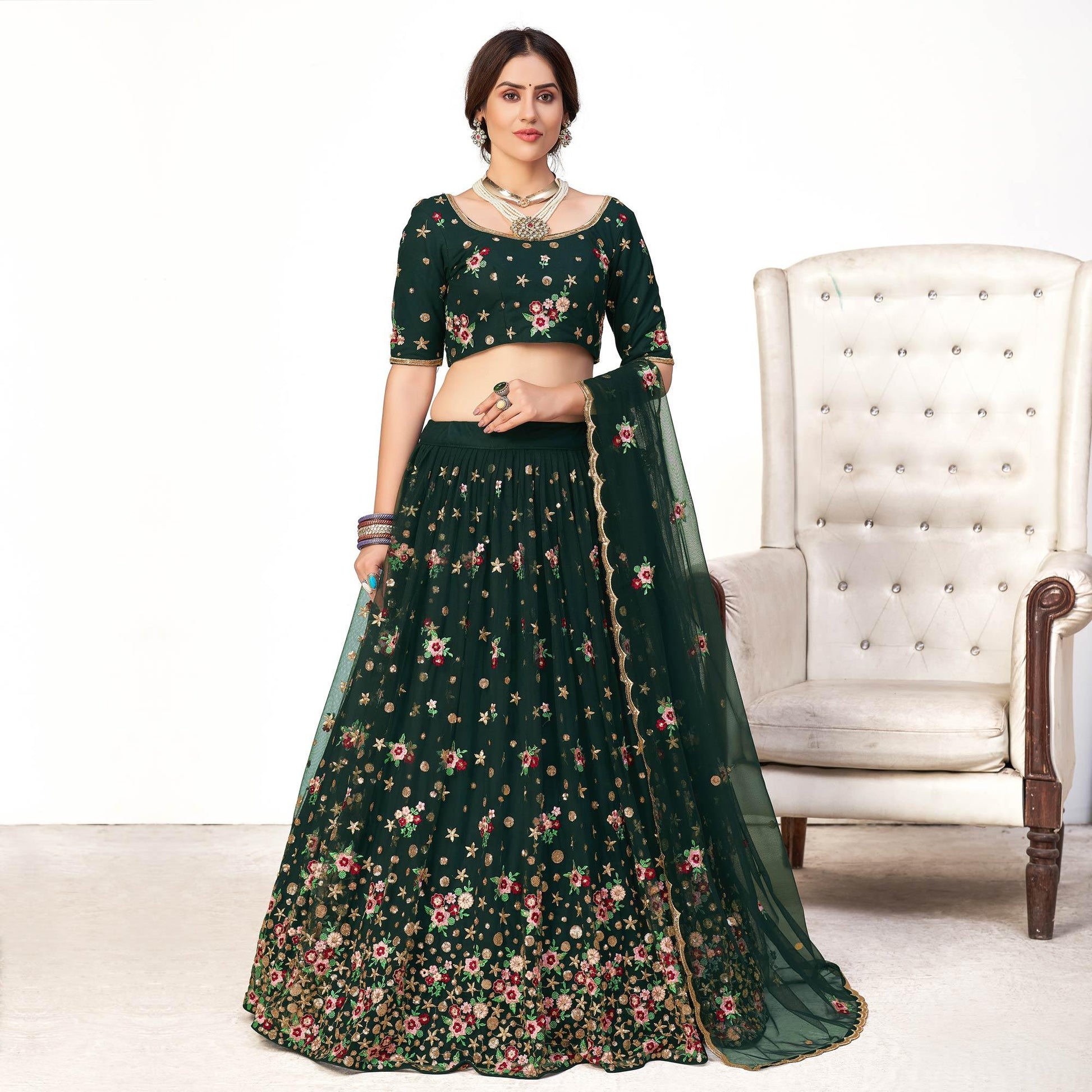 green-festive-wear-thread-with-floral-sequence-embroidered-net-lehenga-choli-119154